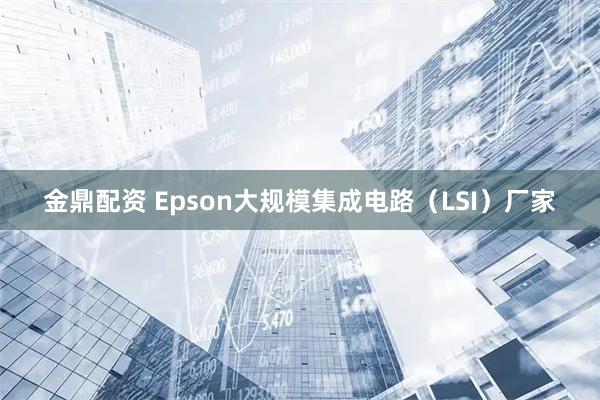 金鼎配资 Epson大规模集成电路（LSI）厂家